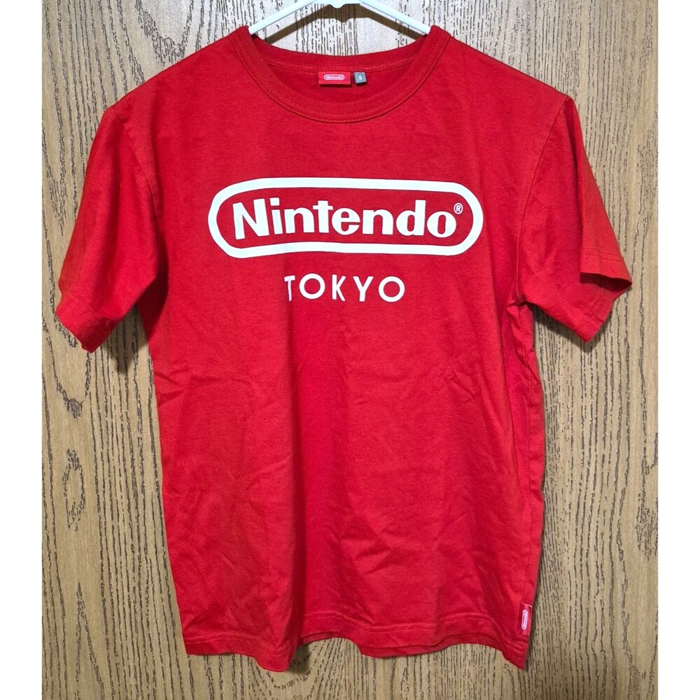 Nintendo Tokyo Men's Official Merch Cotton Short Sleeve T-shirt Red & White S